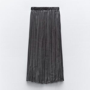 Zara Satin Effect Long Skirt